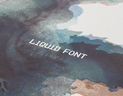 Liquid display Font