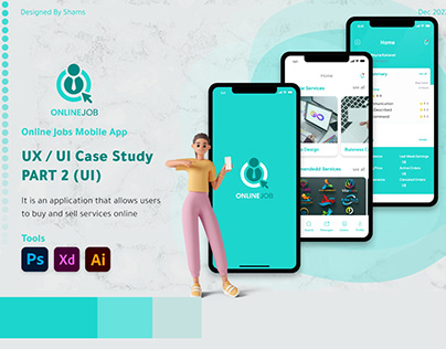 UX /UI case Study | Online Jobs App (UI phase)