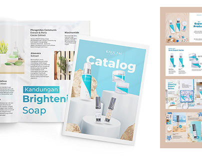 Catalog Design For Skincare Brand