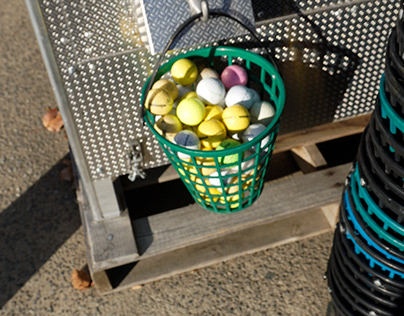 Fall 2021 Bucket of golf balls.