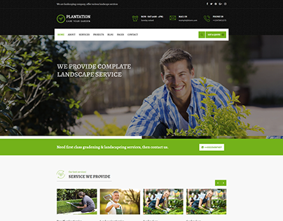 Plantation - Gardening and Landscaping Responsive HTML5