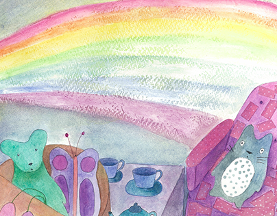 Illustrations for the children's book Making Rainbows