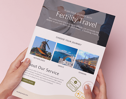 Fertility Travel Branded Collateral