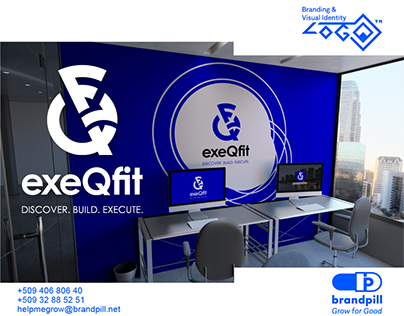 exeQfit Logo Design - Fitness for Executives