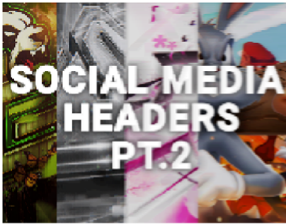 Project thumbnail - Social media headers 2023