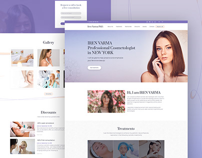 Cosmetologist Website Template
