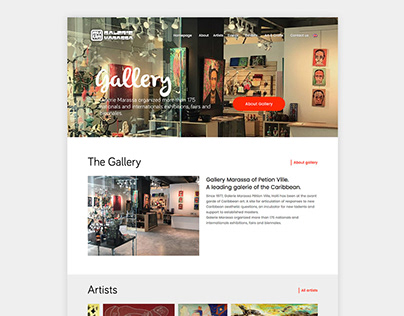 Galerie marassa - Webdesign - WordPress