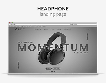 HEADPHONE Landing Page