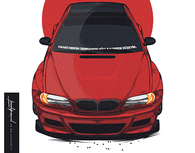 BMW E46 Kırmızı