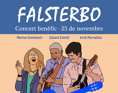 Cartel para concierto de Falsterbo