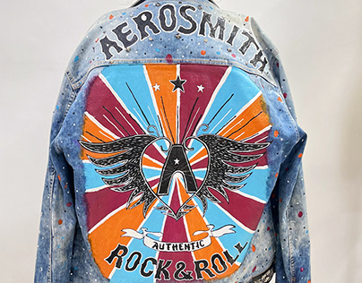Custom denim jacket - #Aerosmith