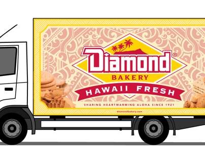Diamond Bakery Truck Illustration