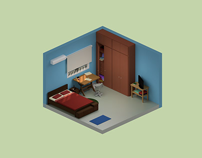 Isometric Room 2 [3D Render]