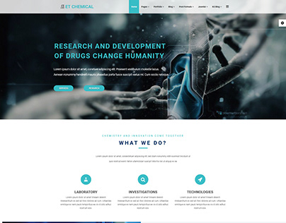 ET Chemical – Responsive Chemical Website Templates