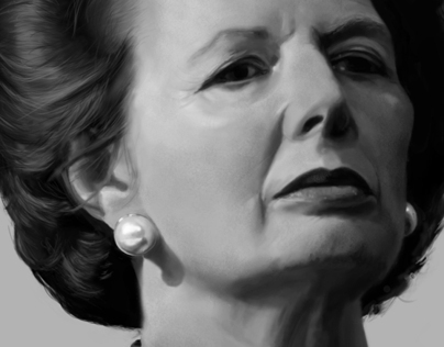 portrait of Margaret Hilda Thatcher