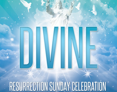 Resurrection Celebration Church Flyer