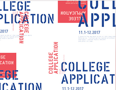 College Application - Motivation Poster