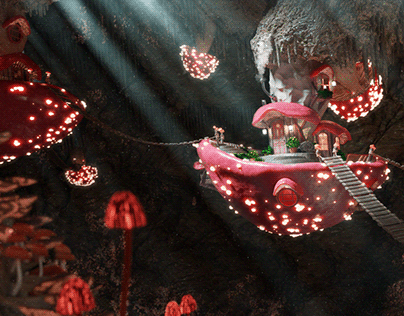 Mushroom House Animation