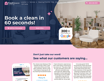 Cleaning website