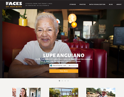 Faces of Fracking Website Design & Development