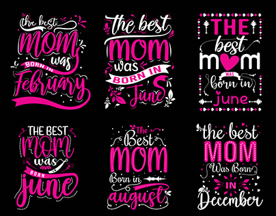 mother's day typography t-shirt design.