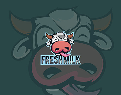 Fresh Milk Logo Mascot