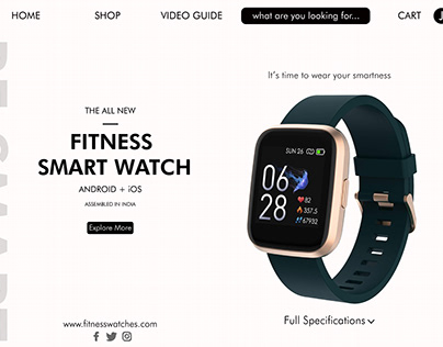 UI - Smart Watch Website