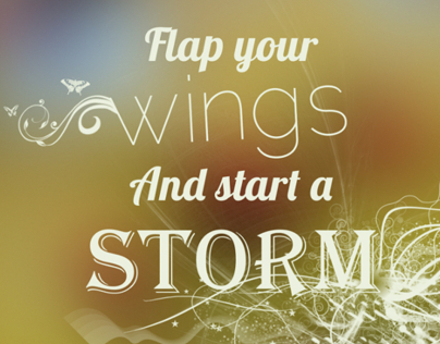 Flap your wings and start a storm