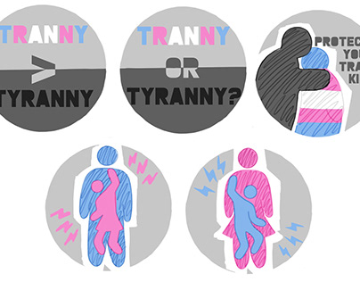 Tranny Not Tyranny - badges
