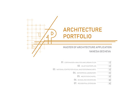 Master of Architecture Portfolio Application
