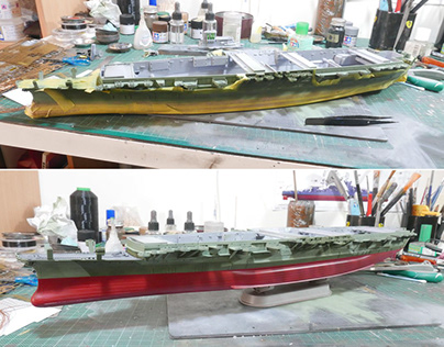 [Working]1/450 IJN aircraft carrier Shinano