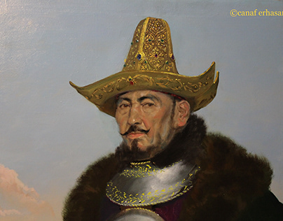 Kazakh Khan. Oil, canvas. 64 x 80 cm.