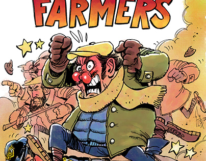 Angry Farmers (Fake MSX game cover)