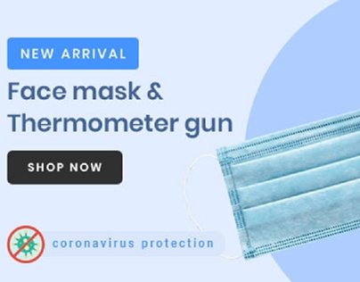 Face Mask & Thermometer gun