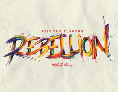Join The Flavors Rebellion- Typography