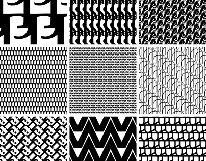 Typographic Patterns in Multiple Typefaces.