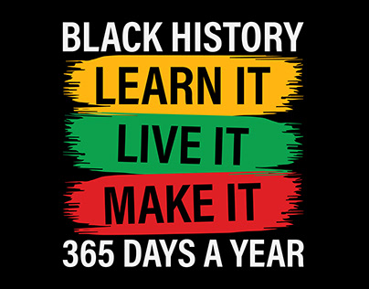Black history t-shirt design
