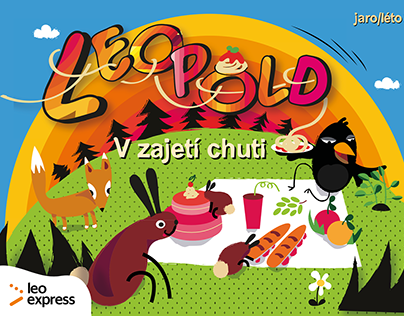 Ilustrace časopisu Leo Expressu pro děti Leopold