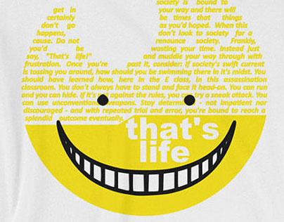 That's Life tee for Nube Tees