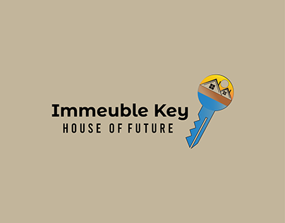key home of future logo design