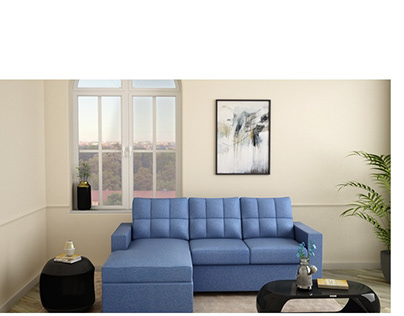 Yolo 3 Seater L- Shape Sofa with Interchangeable Chaise
