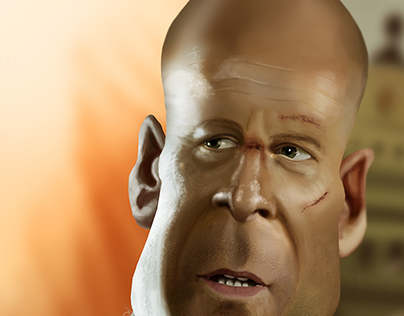 Bruce Willis Caricature Projects | Photos, videos, logos, illustrations and  branding on Behance