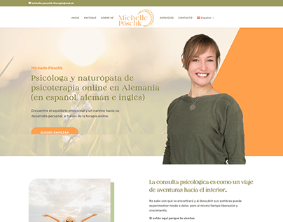 Diseño Web One Page para Michele Poschk
