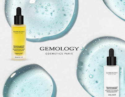 Web banners for skincare brand Gemology