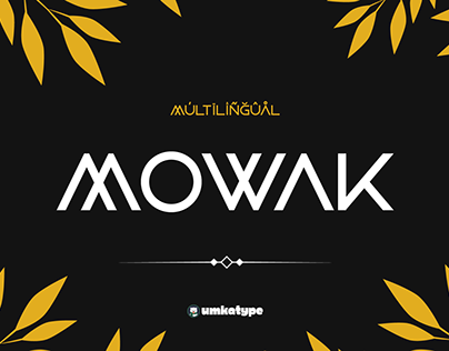 Mowak - Unique Display Font