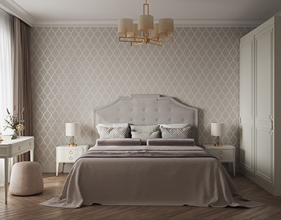 Neoclassical bedroom