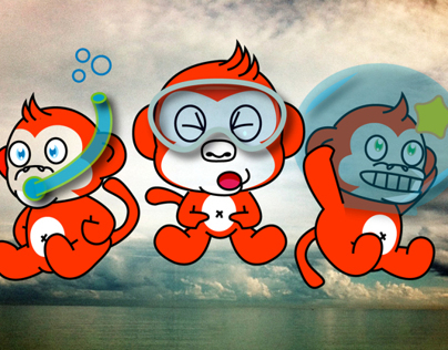 Tre scimmie di mare