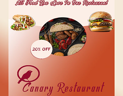 Flyer For Canary Restaurant