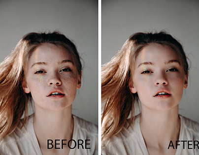 Face retouching/removing blemishes and scars