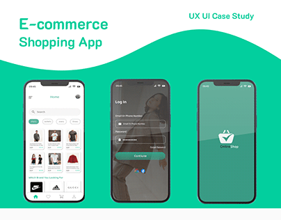 E-commerce Shopping App UX UI Case-study